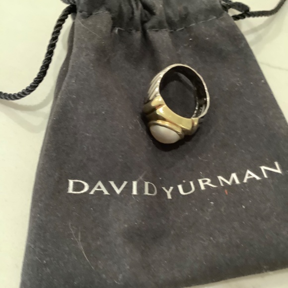 David Yurman Gold and Silver Peal Ring - Picture 2 of 3